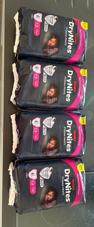 Pañales DryNites Talla 3-4 (12-21kg)