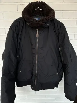Chaqueta Bomber Ralph Lauren Talla XL Negra