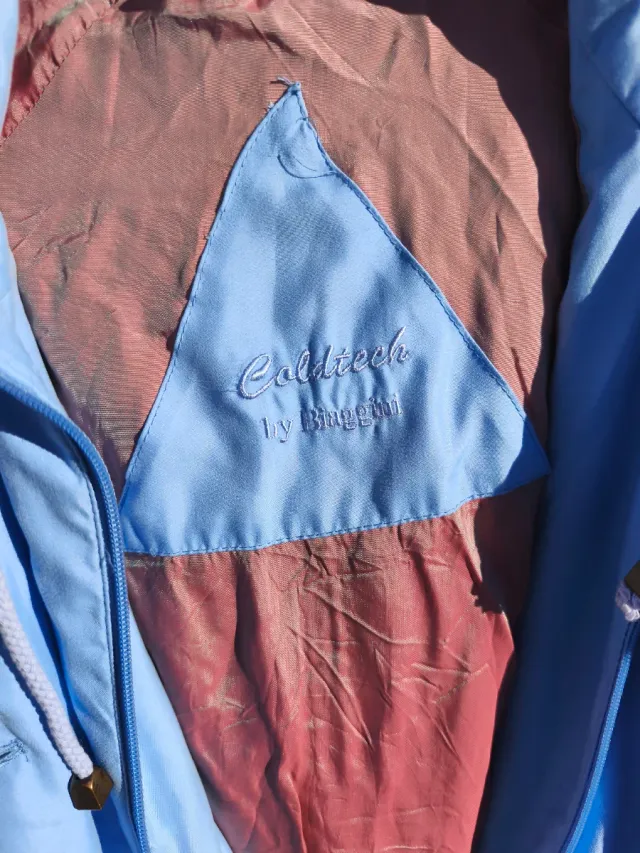 Chaquetón mujer azul tipo vintage