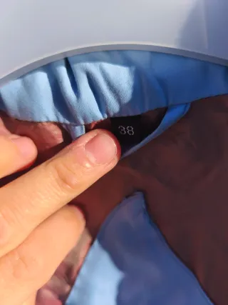 Chaquetón mujer azul tipo vintage