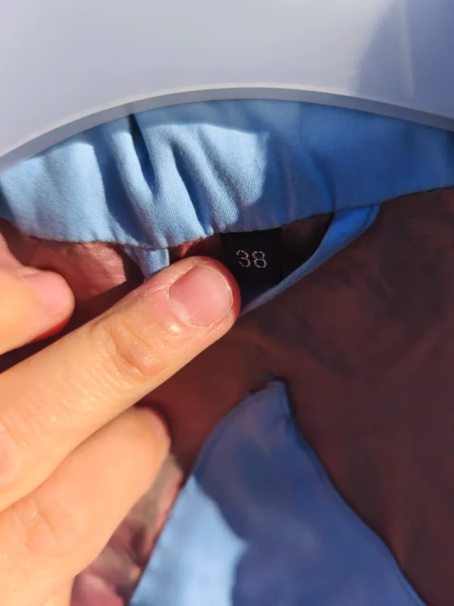 Chaquetón mujer azul tipo vintage