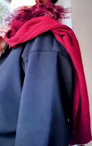 Sciarpa in lana coste pelo eco