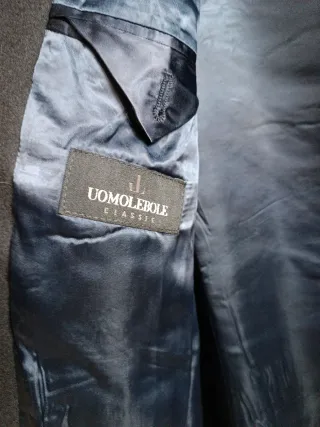 Cappotto uomo lana e cashmere blu