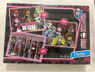 Puzzles Monster High 3 Piezas 20x30cm