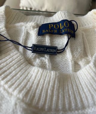 Jersey Polo Ralph Lauren Blanco Trenzado
