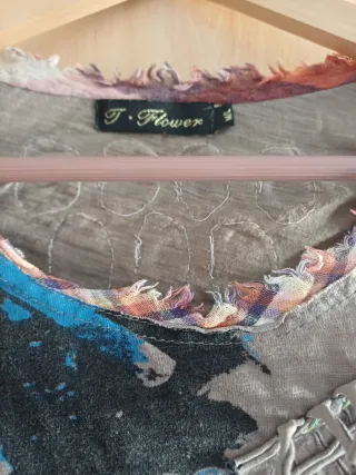 Camiseta hippie tirantes multicolor