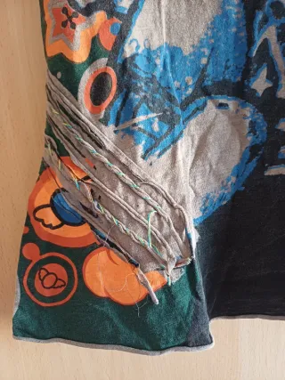 Camiseta hippie tirantes multicolor