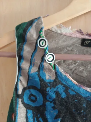 Camiseta hippie tirantes multicolor