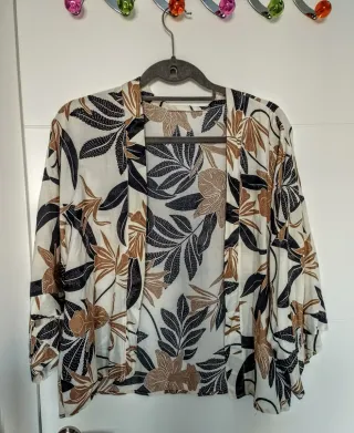 Sobrecamisa/Kimono Estampado Talla Única