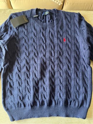 Jersey Polo Ralph Lauren Azul Trenzado