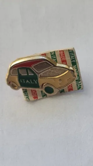 Spilla Fiat 500 Smaltata Made in Italy