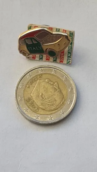 Spilla Fiat 500 Smaltata Made in Italy