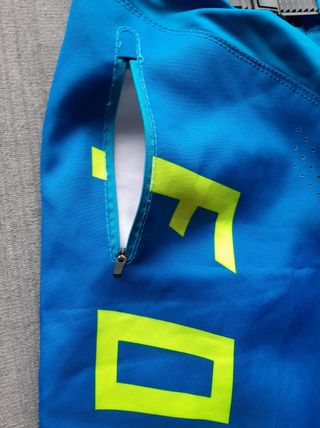 Fox Pantaloncini MTB DH Blu/Giallo