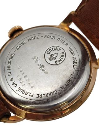 RELOJ DE CUERDA CAUNY PRIMA DE LUXE 1511 VINTAGE 36MM