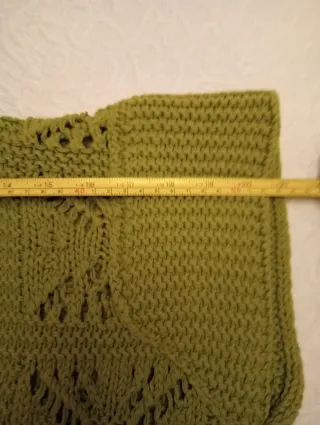 Chaleco de punto verde talla XS