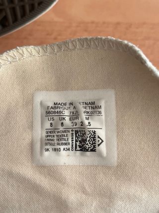 Zapatillas Converse Altas Beige/Blancas