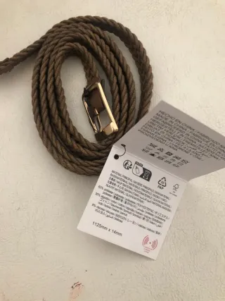 Cinturón Zara trenzado mujer