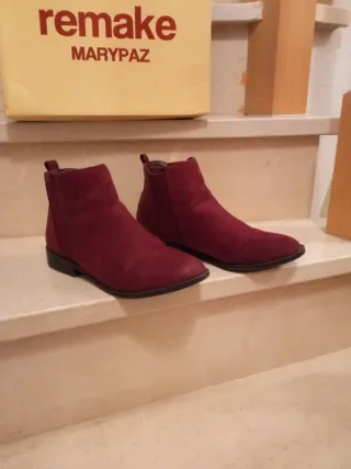 Botines granate oscuro MARYPAZ