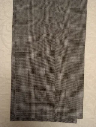 Pantalón de vestir H&M cuadros gris T.36