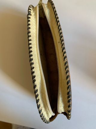 Cartera Piel Serpiente Marrón y Negra