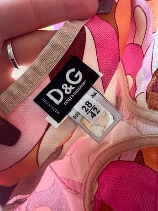 Vestido vintage D&G floral Dolce & Gabbana