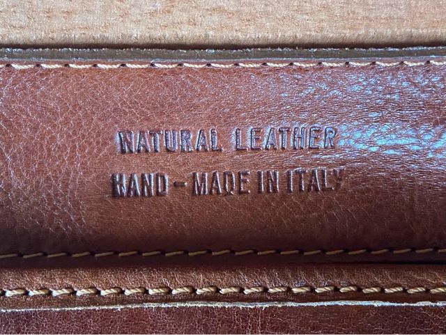 Maletín documentos/portátil piel marrón