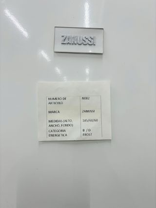 Nevera Zanussi Blanca