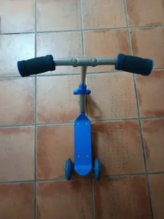 Patinete infantil 3 ruedas azul