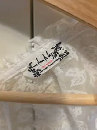 Blusa Free People Intimately de encaje blanco