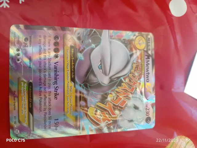 Carta Pokémon Mega Mewtwo EX 63/162