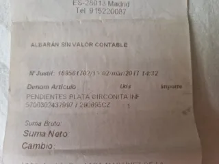 Pendientes Pandora plata y circonita