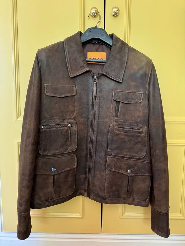 Chaqueta de piel World by Patricia marrón