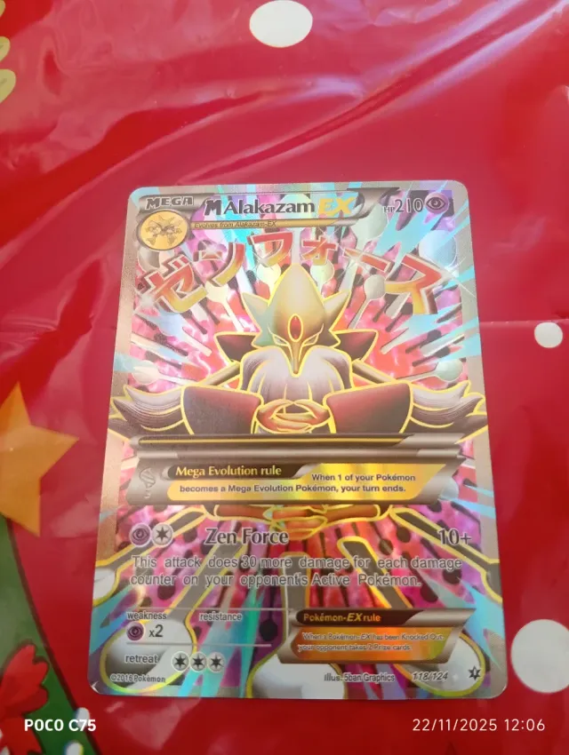 Carta Pokémon Mega Alakazam EX 118/124