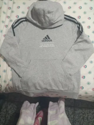 Sudadera Adidas niño gris