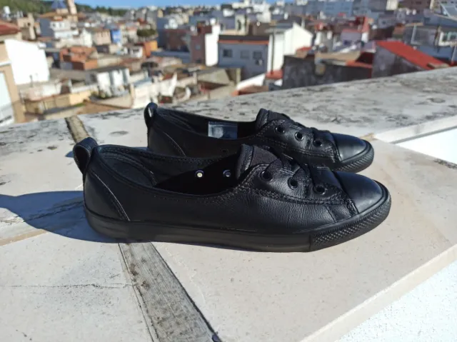 Zapatillas Converse de Mujer de Piel Negras