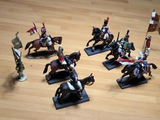 Soldatini piombo e metallo cavalieri