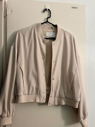 Chaqueta Bomber Stradivarius Beige Talla XL