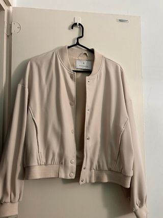 Chaqueta Bomber Stradivarius Beige Talla XL