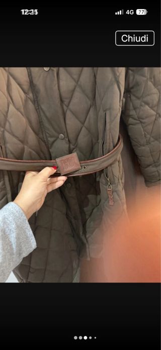 Piumino lungo piuma d'oca