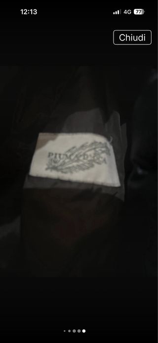 Piumino lungo piuma d'oca