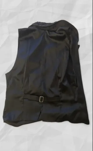 Gilet narracamicie nero con perline