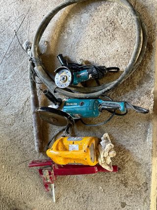 Lote maquinaria obra- hormigonera- monta cargas