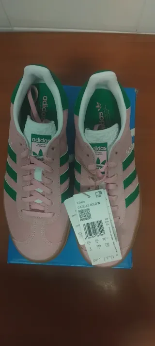 Adidas Gazelle Bold W Rosa/Verde