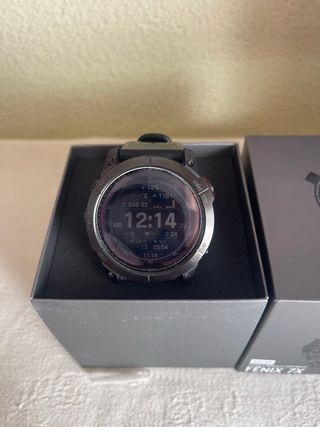 Reloj Garmin Fenix 7X Solar Negro/Rojo