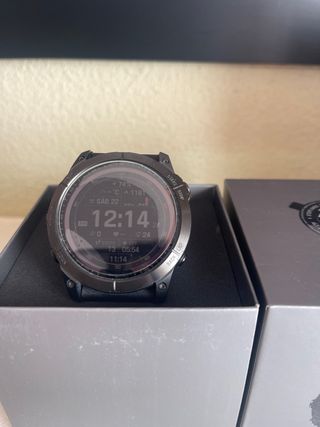 Reloj Garmin Fenix 7X Solar Negro/Rojo