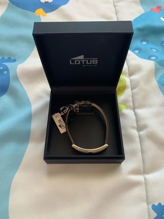 Pulsera Lotus Hombre Negra y Gris