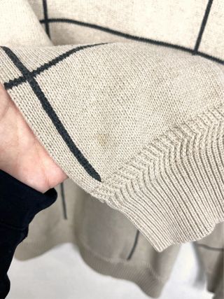 Jersey Nautica Retro 2000s Oversize Beige Cuadros