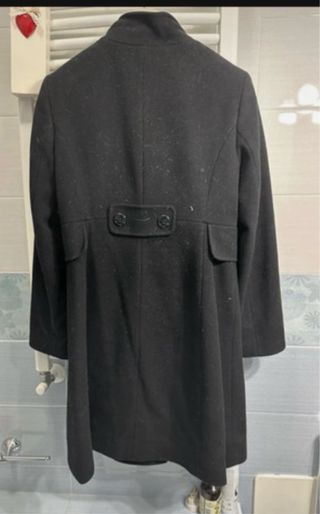 Cappotto nero lana e cashmere