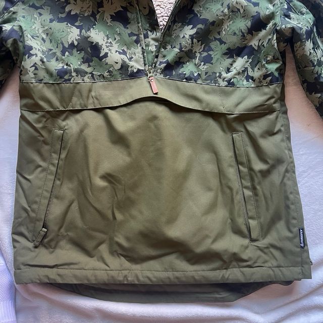 Chaqueta Anorak Verde Camuflaje