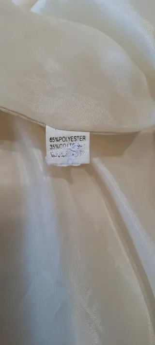 Cappotto lungo bianco panna con pelliccia